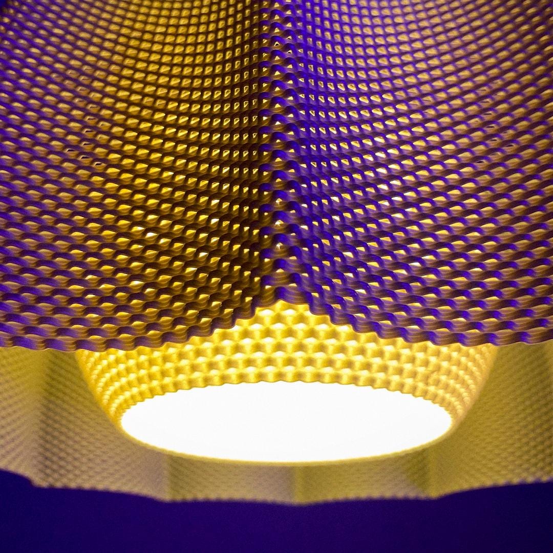 KARA | 3D Printed Diffuser Pendant Light, Soft Glow Boho Hanging Lamp Shade, Ceiling Light