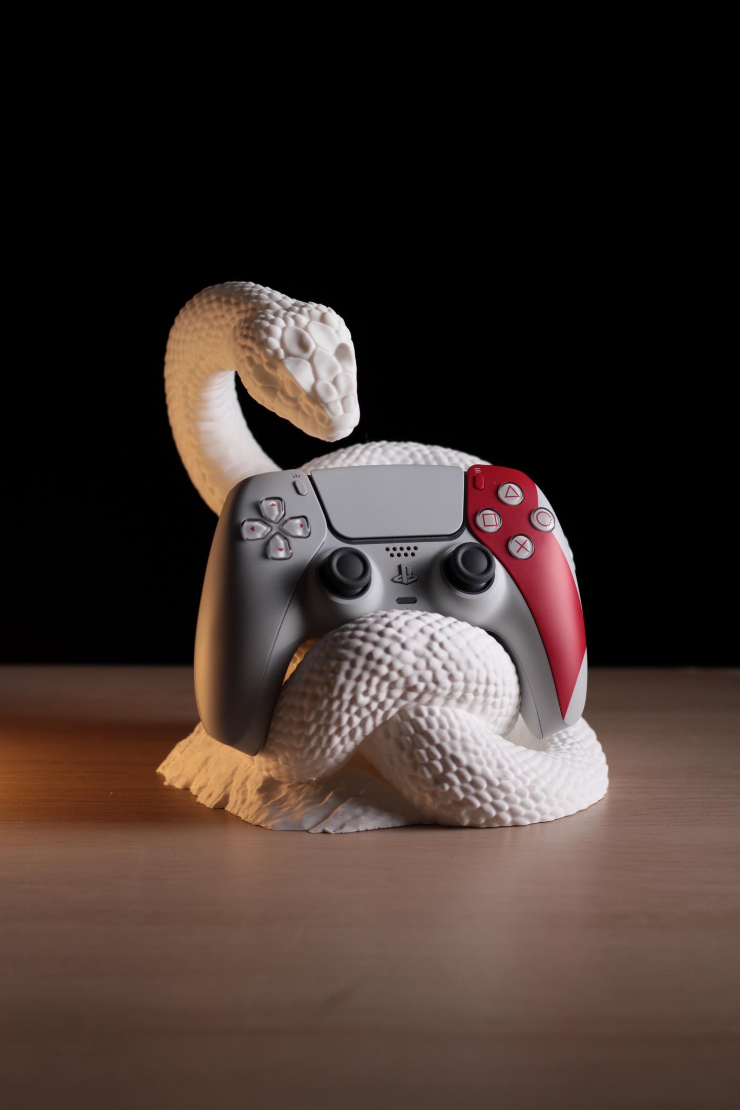 SERPENS | 3D Printed Snake PS5 Controller Stand, Gaming Desk Accessory, Gamer Gift for Him