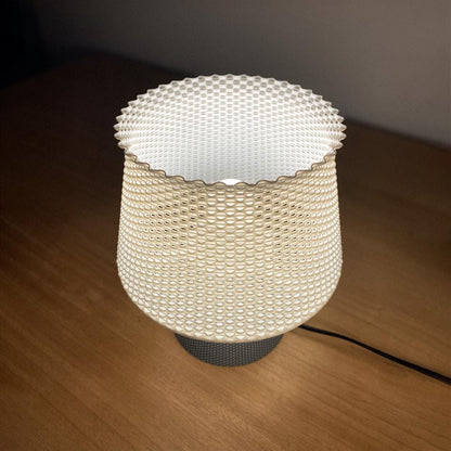 BRUNO | 3D Printed Mushroom Table Lamp, Retro Boho Bedside Night Light, Bedroom Desk Lamp