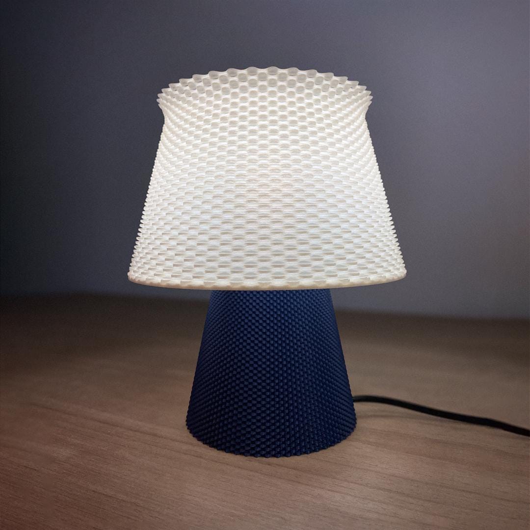 BRUNO | 3D Printed Mushroom Table Lamp, Retro Boho Bedside Night Light, Bedroom Desk Lamp