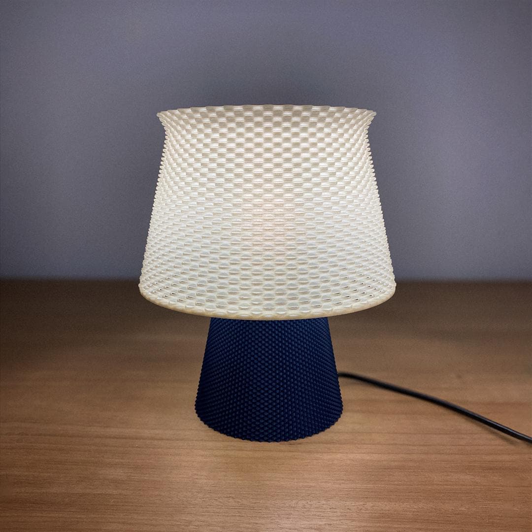 BRUNO | 3D Printed Mushroom Table Lamp, Retro Boho Bedside Night Light, Bedroom Desk Lamp