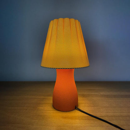CARMEN | 3D Printed Mesh Table Lamp, Minimalist Boho Bedside Light, Modern Bedroom Desk Lamp