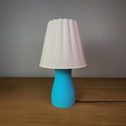 CARMEN | 3D Printed Mesh Table Lamp, Minimalist Boho Bedside Light, Modern Bedroom Desk Lamp