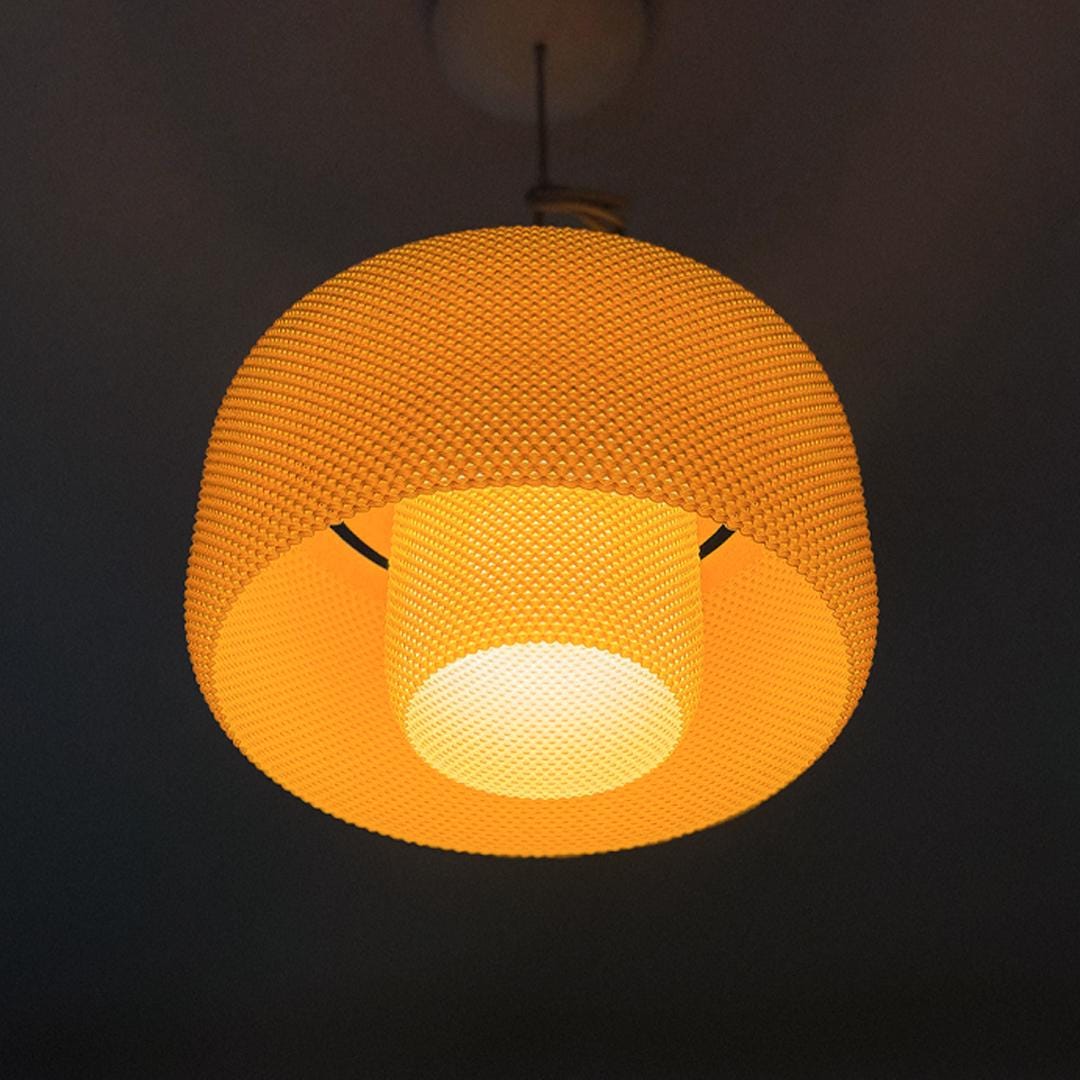 LOLA | Mid Century Modern Pendant Light, Geometric Mesh Hanging Lampshade Ceiling Cover