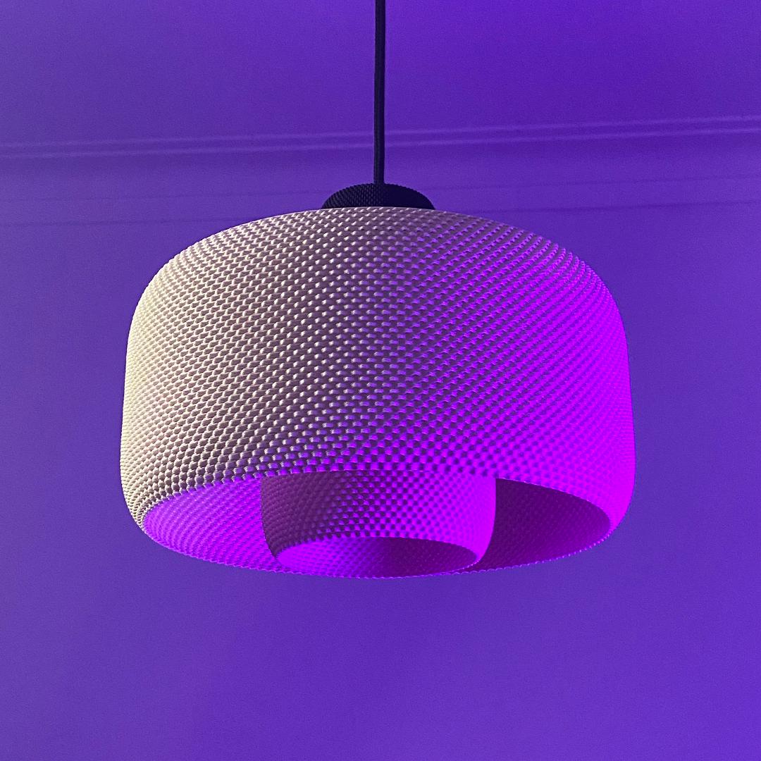 LOLA | Mid Century Modern Pendant Light, Geometric Mesh Hanging Lampshade Ceiling Cover