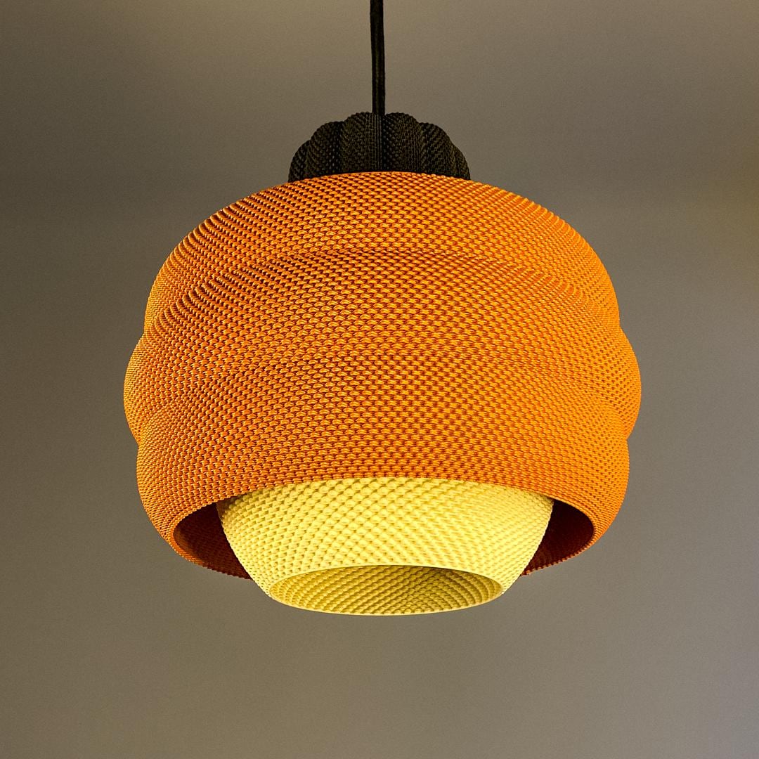 BETTY | Modern Boho Pendant Light, Sculptural Hanging Lampshade, 3D Printed Ceiling Fixture