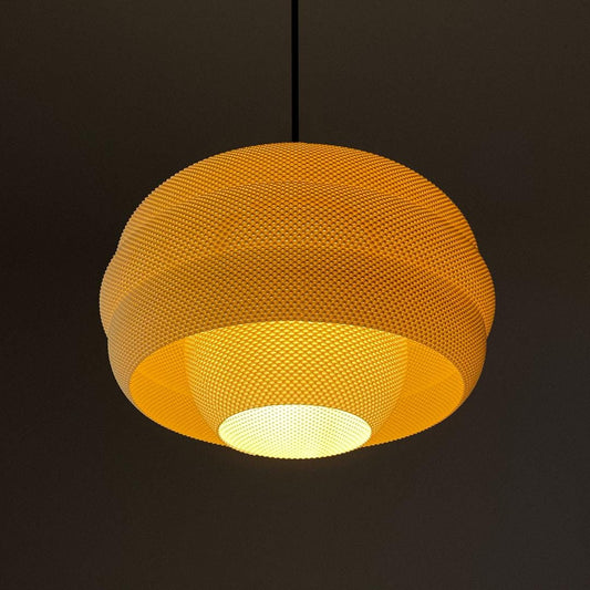 BETTY | Modern Boho Pendant Light, Sculptural Hanging Lampshade, 3D Printed Ceiling Fixture