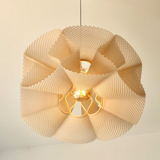 COROA | Crown Pendant Light, Modern Hanging Lampshade, 3D Printed Ceiling Cover