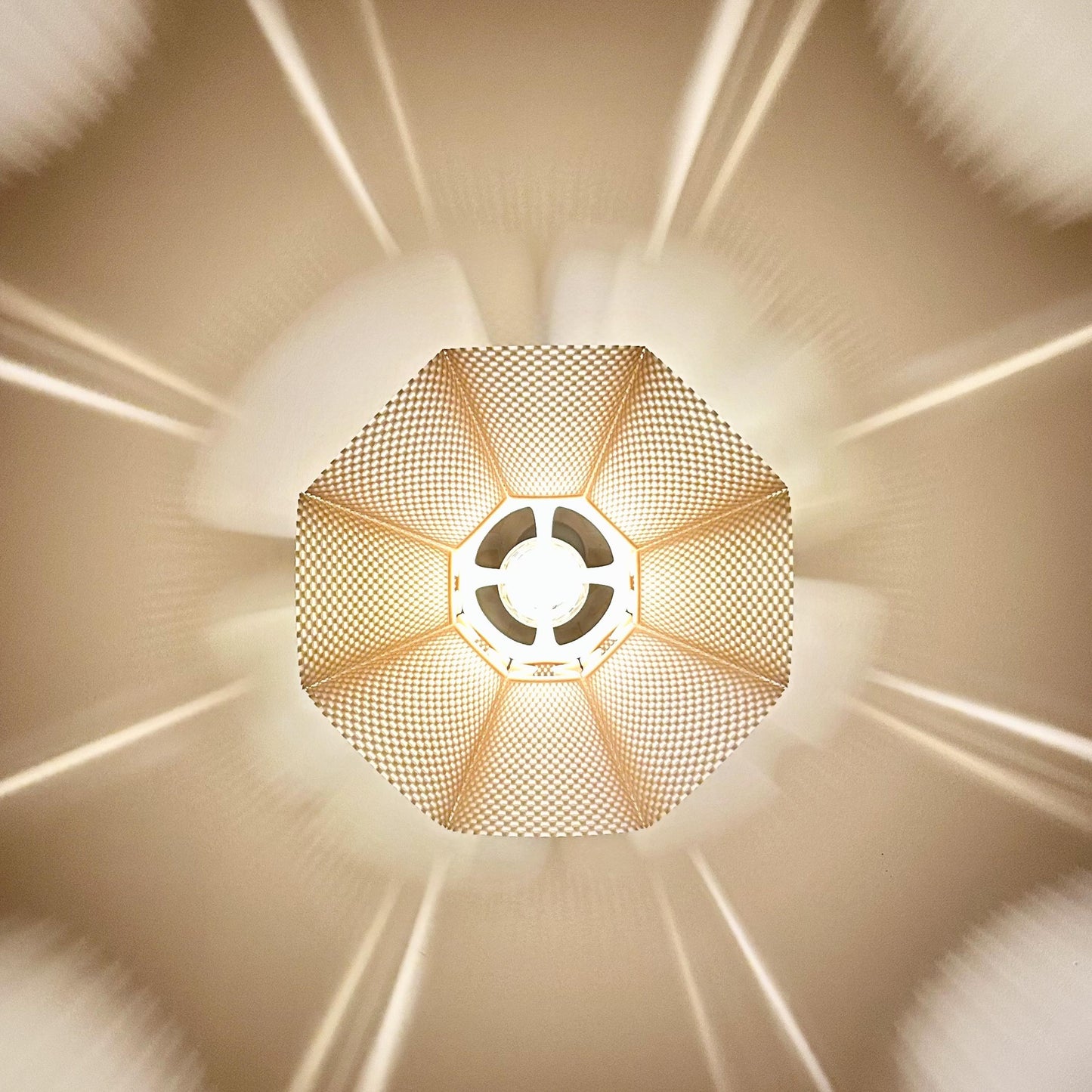 COROA | Crown Pendant Light, Modern Hanging Lampshade, 3D Printed Ceiling Cover