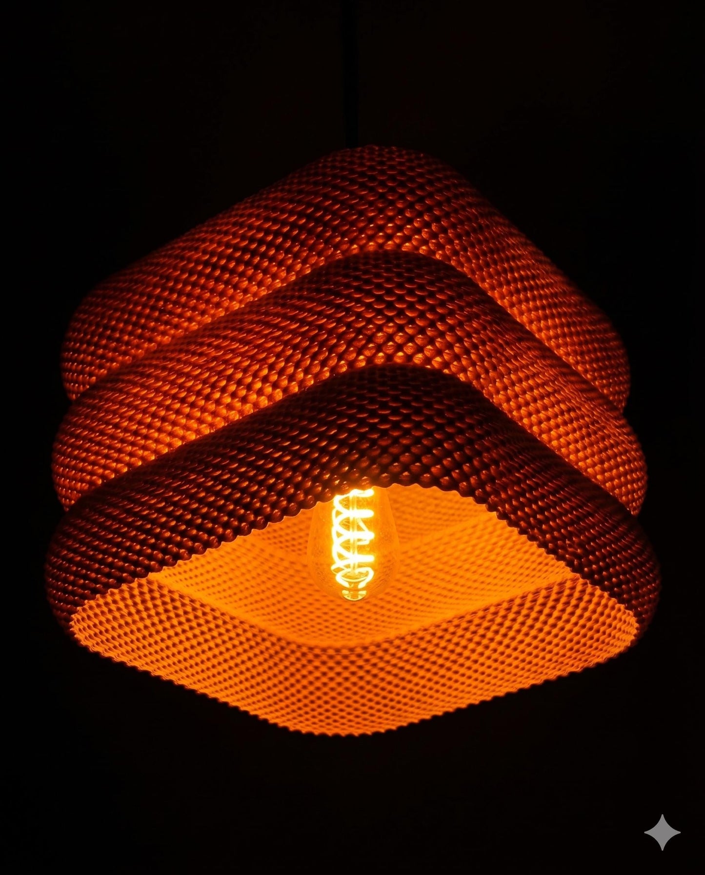 CLARA | Woven Pendant Light, Custom Hanging Lampshade, Textured Ceiling Lamp, Boho Chandelier