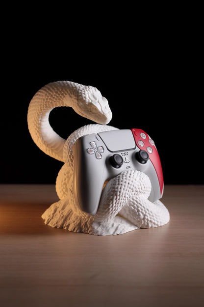 SERPENS | 3D Printed Snake PS5 Controller Stand, Gaming Desk Accessory, Gamer Gift for Him