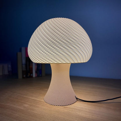 VALENTIN | 3D Printed Woven Table Lamp, Modern Boho Bedside Night Light, Bedroom Desk Lamp
