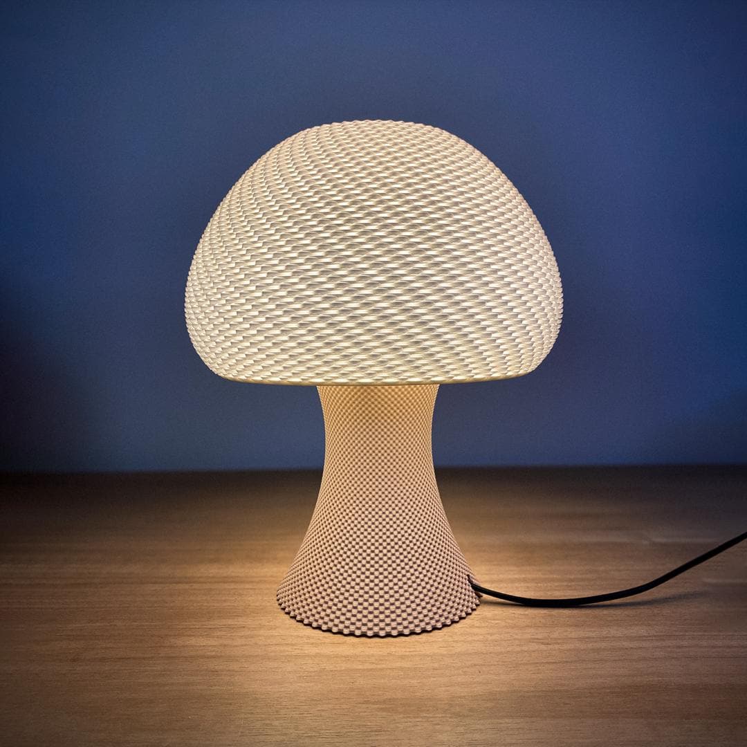 VALENTIN | 3D Printed Woven Table Lamp, Modern Boho Bedside Night Light, Bedroom Desk Lamp