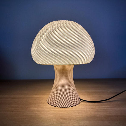 VALENTIN | 3D Printed Woven Table Lamp, Modern Boho Bedside Night Light, Bedroom Desk Lamp