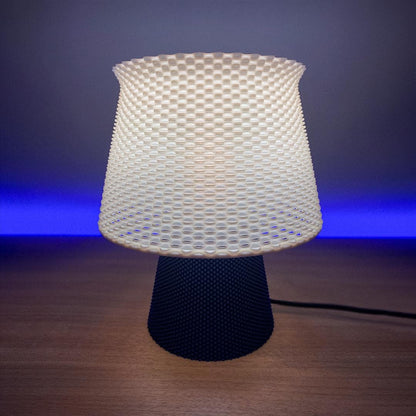 BRUNO | 3D Printed Mushroom Table Lamp, Retro Boho Bedside Night Light, Bedroom Desk Lamp
