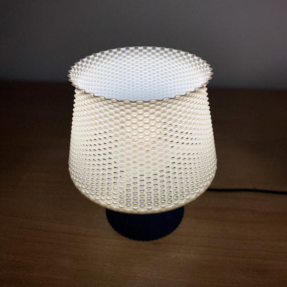 BRUNO | 3D Printed Mushroom Table Lamp, Retro Boho Bedside Night Light, Bedroom Desk Lamp
