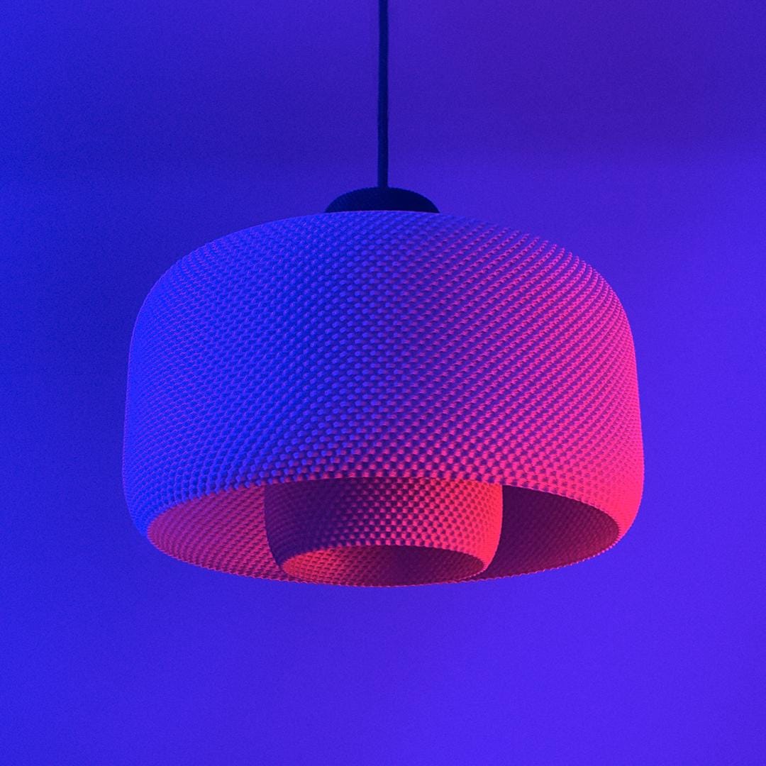 LOLA | Mid Century Modern Pendant Light, Geometric Mesh Hanging Lampshade Ceiling Cover