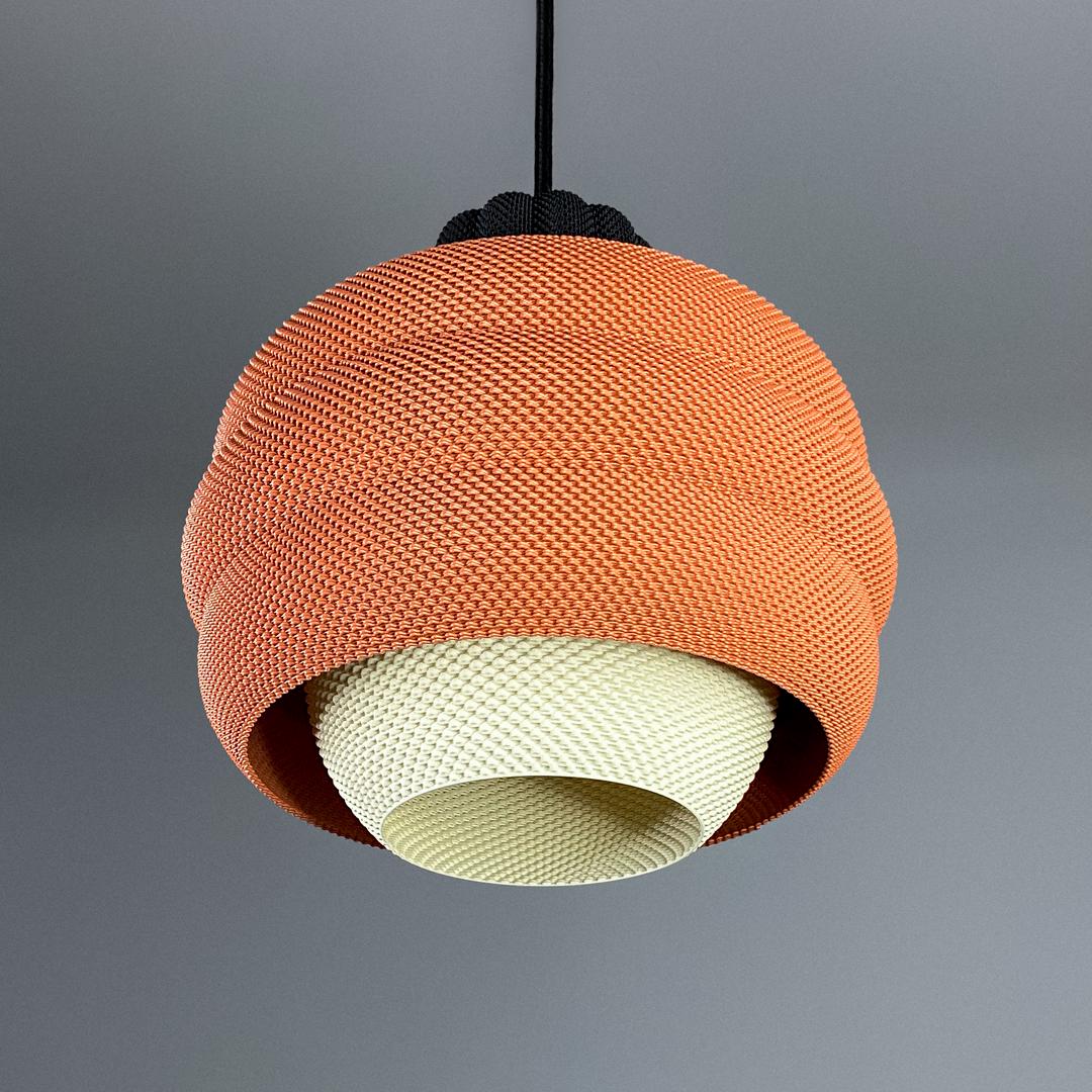 BETTY | Modern Boho Pendant Light, Sculptural Hanging Lampshade, 3D Printed Ceiling Fixture