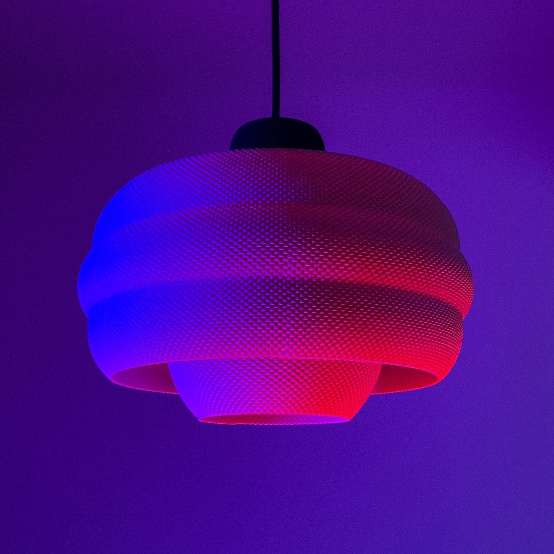 BETTY | Modern Boho Pendant Light, Sculptural Hanging Lampshade, 3D Printed Ceiling Fixture