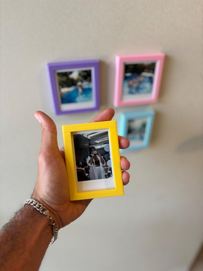 SNAPPY | 3D Printed Magnetic Instax Photo Frames, Set of 4, Memory Wall Decor Photo Gift
