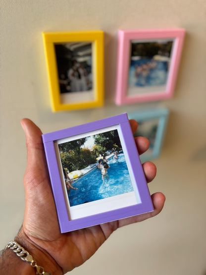 SNAPPY | 3D Printed Magnetic Instax Photo Frames, Set of 4, Memory Wall Decor Photo Gift