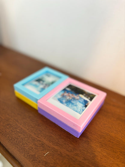 SNAPPY | 3D Printed Magnetic Instax Photo Frames, Set of 4, Memory Wall Decor Photo Gift