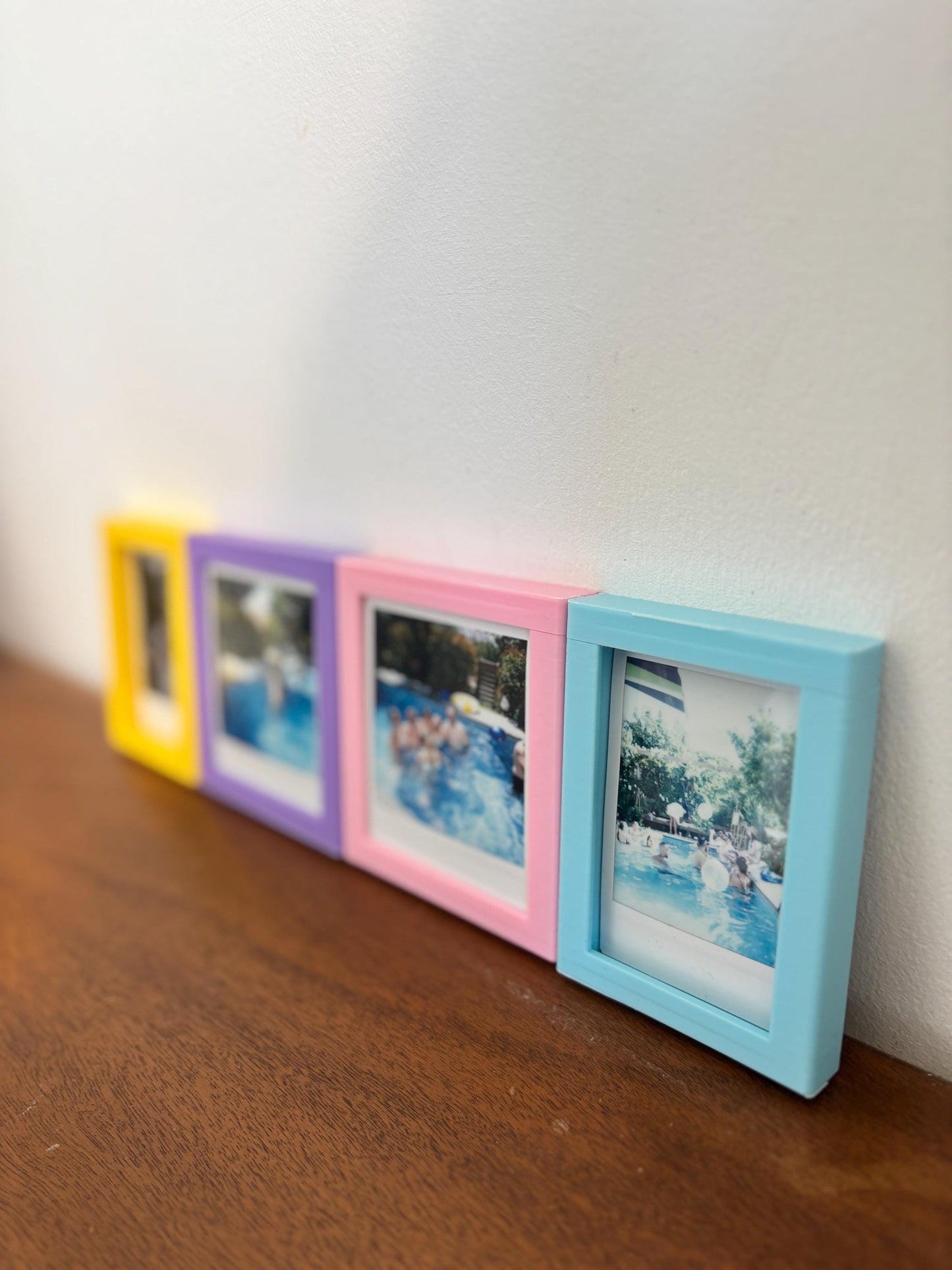 SNAPPY | 3D Printed Magnetic Instax Photo Frames, Set of 4, Memory Wall Decor Photo Gift