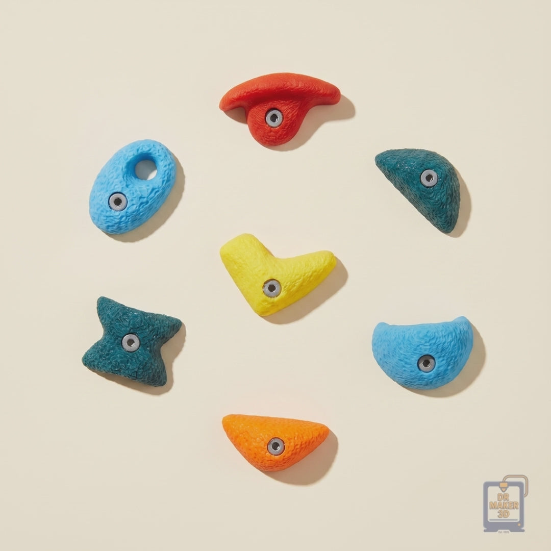 GRIPZ climbing hold fridge magnets — slideshow of photos, editions, and colors